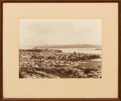 A Framed Original Photograph of Shoal bay, Ngataringa Bay Devonport