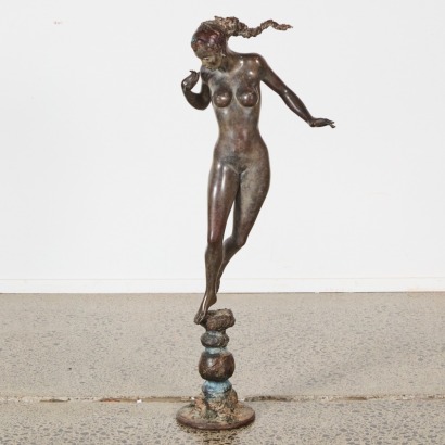 A Metal Form of a Woman