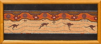 A Framed Buluru Fabric Print