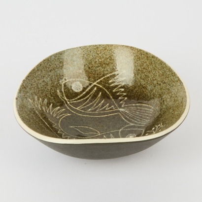 A Rare And Beautifully Designed Tigoware Bowl by Denby Pottery