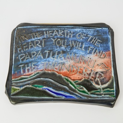 A John Sweden New Zealand Studio Pottery Wall Tile