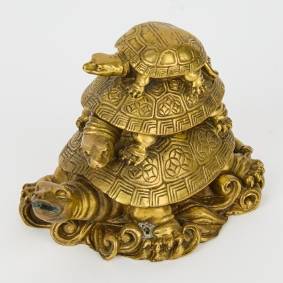 A Brass Turtle Ornament