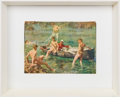 Ruby, Gold and Malachite by H S Turk Framed Print