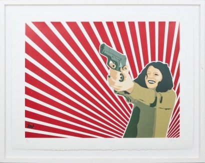 WILLIAM HARBIDGE Gunplay Screenprint