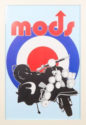 A Large Mod Framed Print