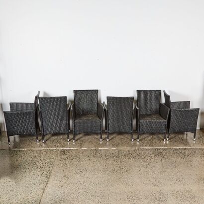 A Set of Six Outdoor Chairs