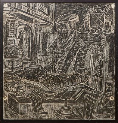 A Brass Rubbing Memorial of John Knox
