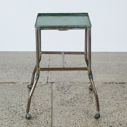 A Vintage Dentist Trolley With Pull Out Shelf