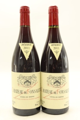 (2) 2011 Chateau de Fonsalette Cotes du Rhone Reserve, Rhone [JR16.5]