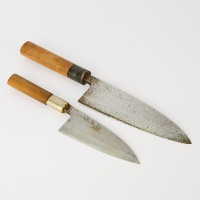 A Pair of Japanese Deba Knives