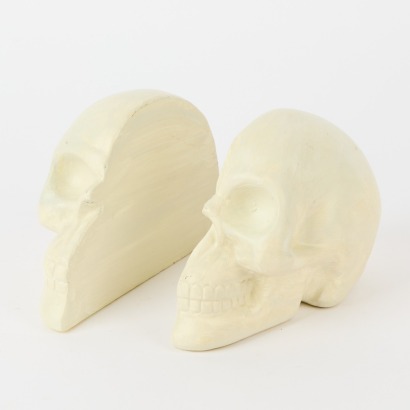 A Pair of Skull-Shaped Bookends