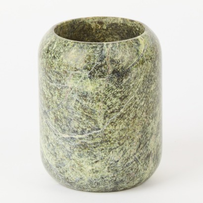 A Tom Dixon Green Marble Vase