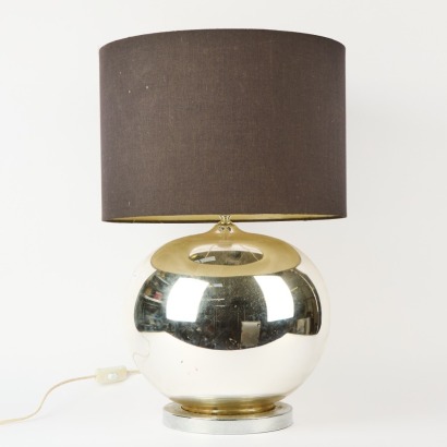 A Silver Glass Ball Lamp