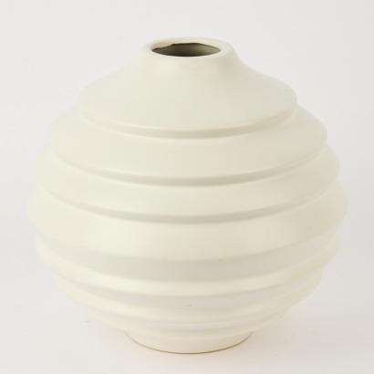 A Keith Murray Style Ribbed Vase
