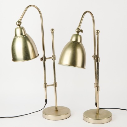 A Pair of Industrial Table Lamps