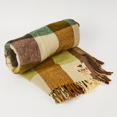 A Kiwi Airlite Vintage Travel Rug Made for Eskay of Wellington