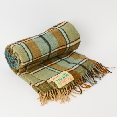 A "Kashmir" Vintage Picnic Blanket by Fontana and Made by Alliance Textiles