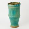 A Large Graeme Storm Altered Top Vase In Barium Blue