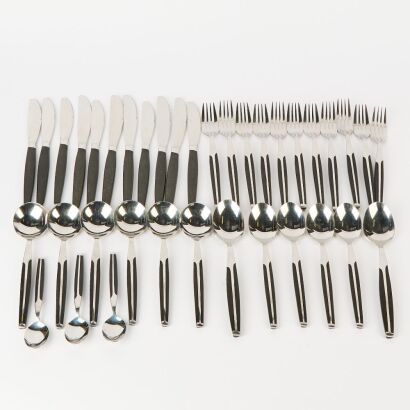 A Set of Mid-Century Eldan Japan Cutlery 37Pc