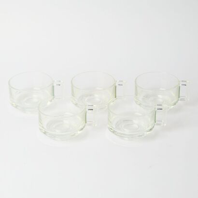 A Set of Five Joe Colombo Arno Glass Cups