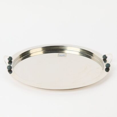 An Italian Mepra Inox Stainless Steel Drinks Tray