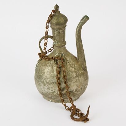 A Decorative Moroccan Hanging Oil Urn