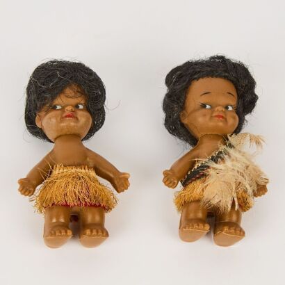 A Pair of Vintage Maori Dolls