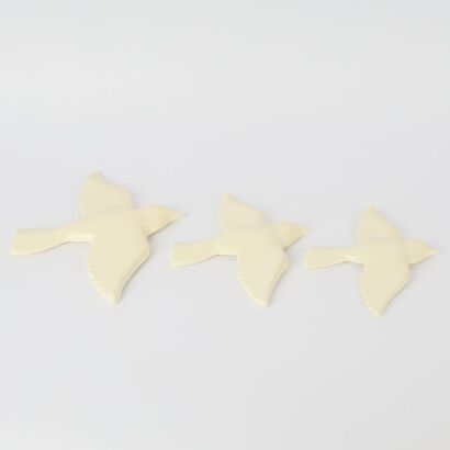 A Trio of Flying Swallow Wall Hangings
