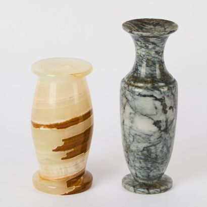 A Pair of Mid-century Marble Vases
