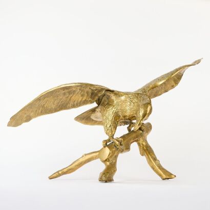 A Large Cast Brass Eagle