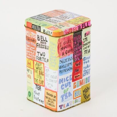 A Dick Frizzell Tea Caddy