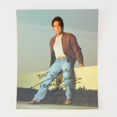 A Signed Promotional Photo by Tom Jones