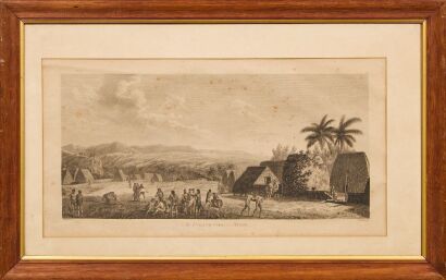 An Island View in Atooi Copper Engraving