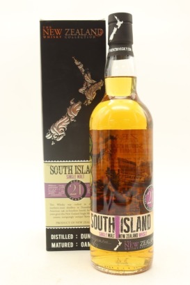 (1) The New Zealand Whisky Collection South Island 21 Year Old Single Malt Whisky, 40% ABV (GB)