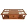 A Chinese Famille Verte Tiles Inlaid Coffee Table - 2