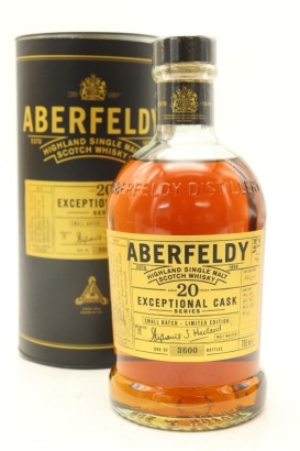 (1) Aberfeldy Exceptional Cask Series 20 Year Old Small Batch Single Malt Scotch Whisky, 43% ABV, 700ml (GB)