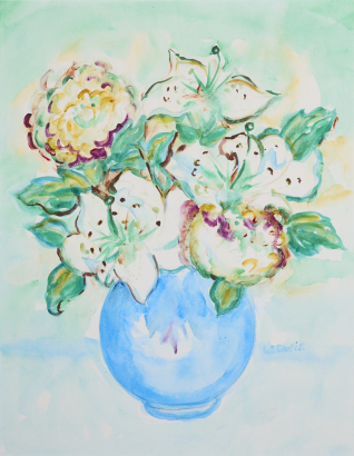 LILLY LEWIS Vase of Flowers