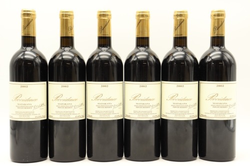 (6) 2002 Providence Private Reserve Merlot - Cabernet Franc - Malbec, Matakana