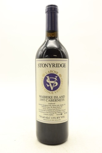 (1) 1997 Stonyridge Vineyard Larose, Waiheke Island
