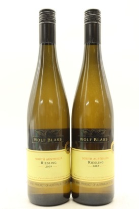 (2) 2003 Wolf Blass Yellow Label Riesling, South Australia