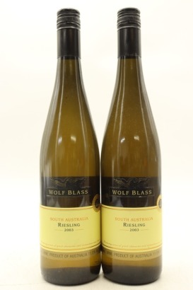 (2) 2003 Wolf Blass Yellow Label Riesling, South Australia
