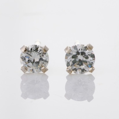 14ct White Gold, .34ct Diamond Stud Earrings