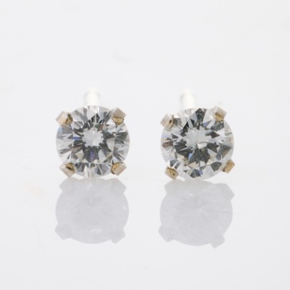 14ct White Gold, .26ct Diamond Stud Earrings