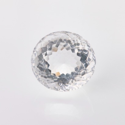 Loose, 14.40ct Round Mixed Cut Crystal Quartz
