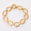 9ct Yellow Gold, 1.00ct Diamond Link Fancy Bracelet