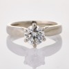 Platinum, .91ct Diamond Solitaire Ring, GIA certified