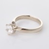 Platinum, .91ct Diamond Solitaire Ring, GIA certified - 2