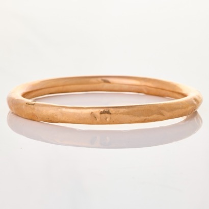 9ct Rose Gold, Vintage, Round Hollow Bangle