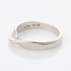 Carats, NZ Made, Platinum, Twisted Band, Size K - 2