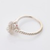 14ct White Gold, .87ct Pear Shape Diamond Halo Ring - 2